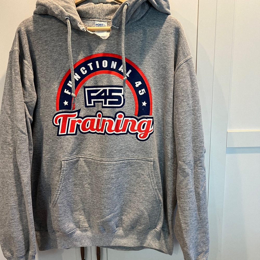 F45 Gray Hoodie with Logo